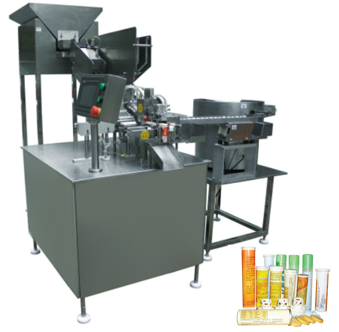 Machine TRTF-3 de remplissage de tubes de comprimés effervescents