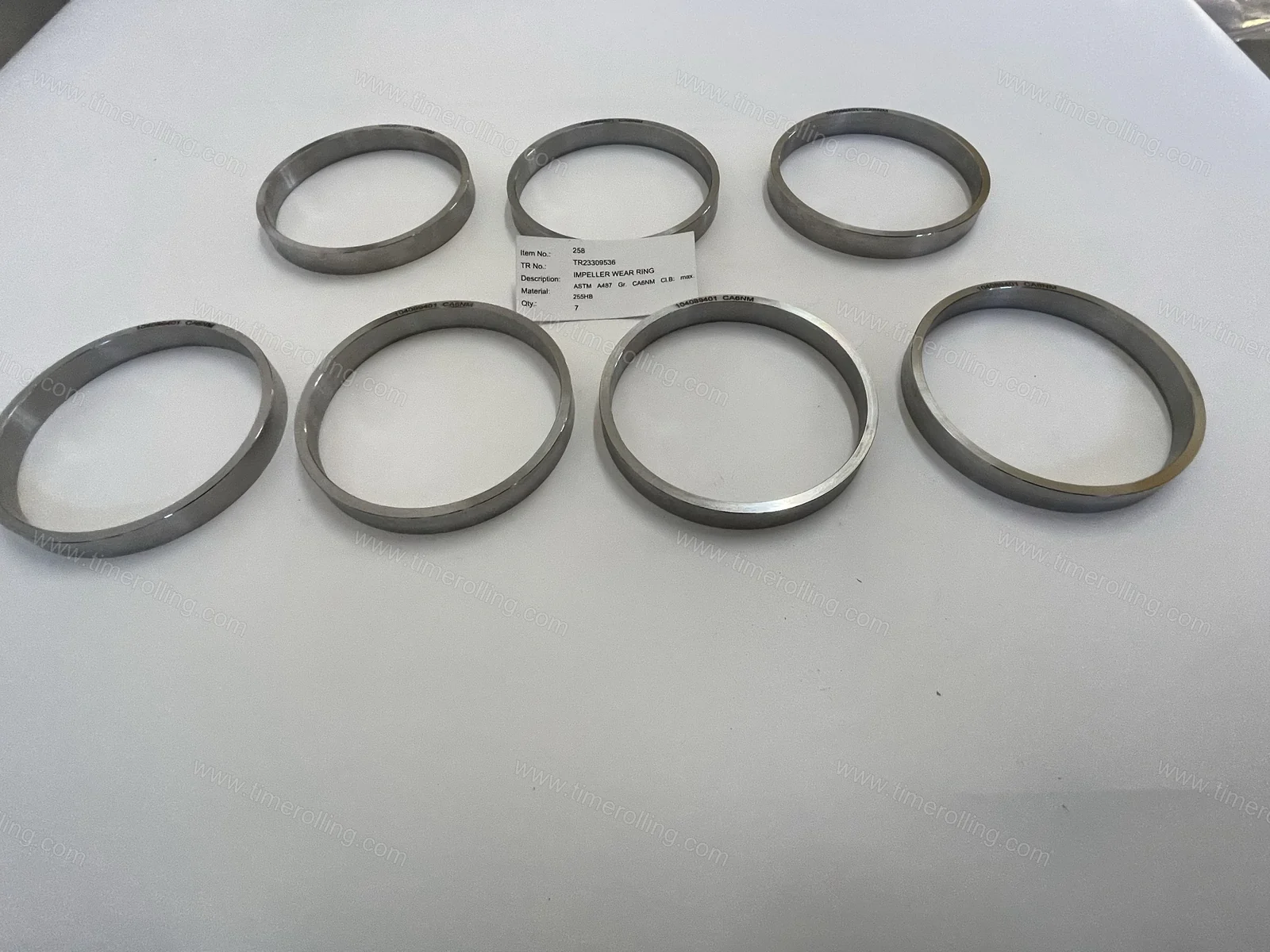 Bague d’usure de roue SULZER GSG CP ASTM A487 CA6NM 12