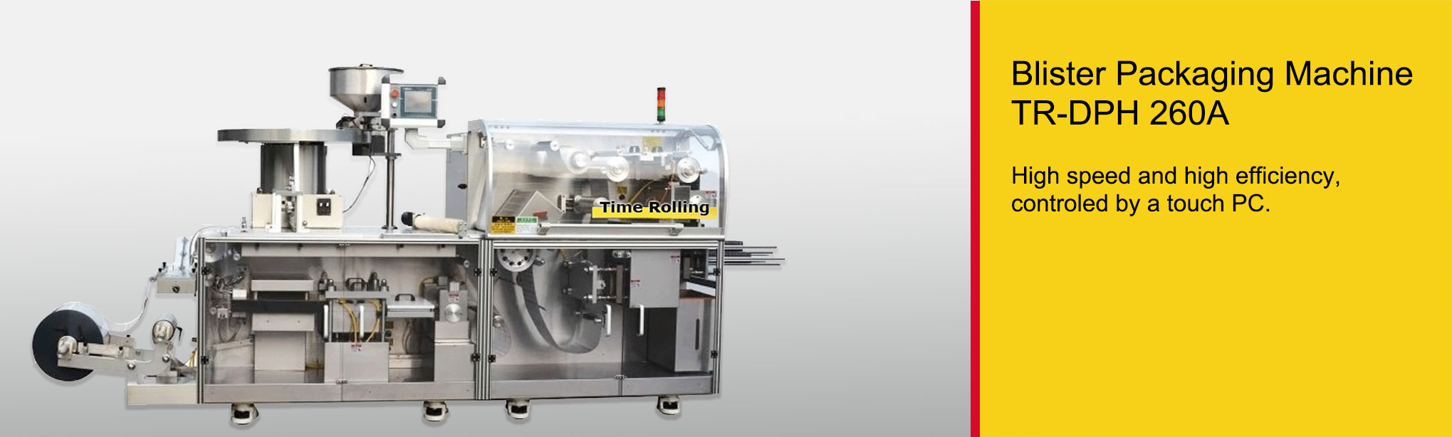 Blistereuse TR-DPH 260A — Équipement Time Rolling