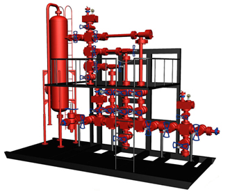 Collecteur vertical offshore
